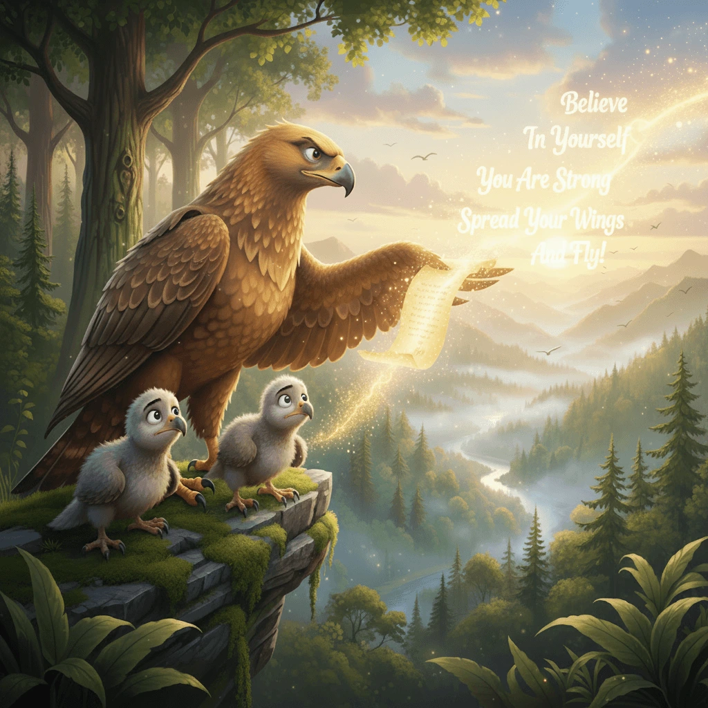 Children learning moral values through storytelling